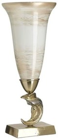 Βάζο 3-70-162-0206 Φ23x65cm Cream-Gold Inart Αλουμίνιο,Γυαλί