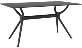 AIR ΤΡΑΠΕΖΙ 140Χ80εκ. BLACK LAMINATE 12mm