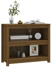 vidaXL Βιβλιοθήκη Μελί 80 x 35 x 68 εκ. από Μασίφ Ξύλο Πεύκου