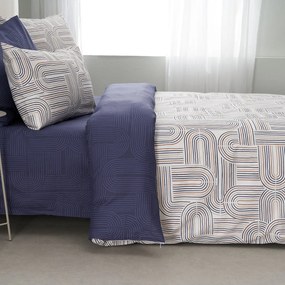 Παπλωματοθήκη Διπλή (Σετ 200x240) 2 Όψεων Vesta Lorena 1