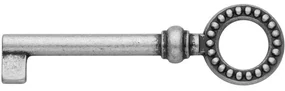 Roline 464 Κλειδί Ντουλάπας από Ζάμακ Old Silver 74x22mm