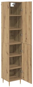 vidaXL Highboard 2 pcs Artisan Oak Επεξεργασμένο ξύλο