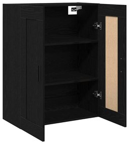 vidaXL Ντουλάπα τοίχου Επιτοίχιο Μαύρη δρυς 69.5 x 34 x 90 εκ.