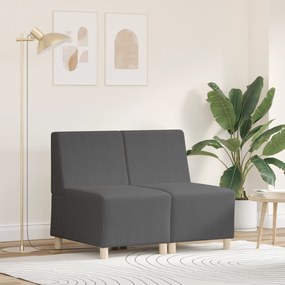 vidaXL Καθίσμα Σαλονιού 2 pcs Σκούρο γκρι 55 x 74 x 82 εκ. Βελούδο