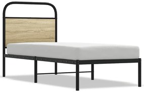 vidaXL Κεφαλάρι Sonoma Δρυς 75 εκ. Ατσάλινο/Επεξεργασμένο Ξύλο