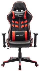 vidaXL Καρέκλα Gaming Μαύρο/Κόκκινο από Συνθετικό Δέρμα