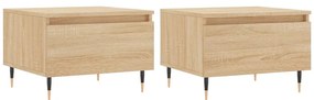 vidaXL Τραπεζάκια Σαλονιού 2 τεμ. Sonoma Δρυς 50x46x35 εκ. Επεξ. Ξύλο