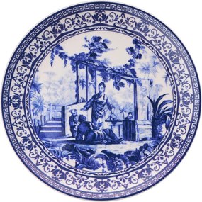 Service Plate Set (6 Pieces) Antique Blue Blue
White