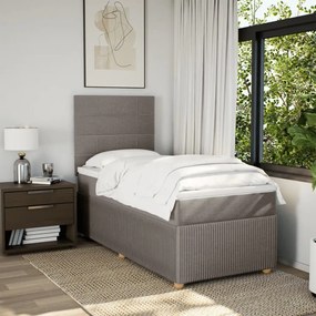 ΚΡΕΒΑΤΙ BOXSPRING ΜΕ ΣΤΡΩΜΑ TAUPE 80X200 ΕΚ. ΥΦΑΣΜΑΤΙΝΟ 3294187