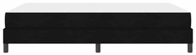 vidaXL Κρεβάτι με ελατήρια με στρώμα Μαύρο 160 x 200 cm ύφασμα