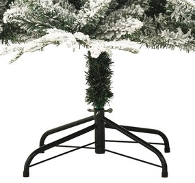 vidaXL Χριστουγεννιάτικο Δέντρο Τεχνητό με Χιόνι Πράσινο 150 εκ PVC&amp;PE