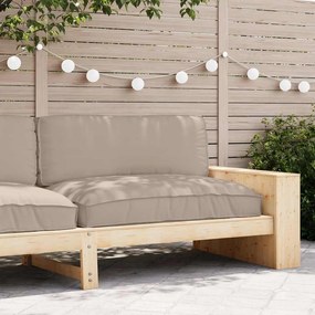 vidaXL Μαξιλάρι παλέτας για κάθισμα Taupe 120 x 80 x 12 cm