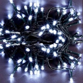 Epam Σειρά 100 LED Ψυχρό Λευκό Σταθερά 5m Πράσινο Καλώδιο Επεκτεινόμενα IP44 Ρεύματος XLALED100W-GW/31V