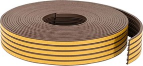 vidaXL Αυτοκόλλητη σφραγίδα παραθύρου Καφέ 9 x 4 mm 50 μ EPDM αφρός