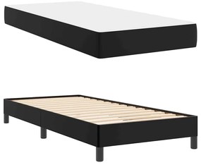 vidaXL Κρεβάτι Άλλο Μαύρο 100 x 200 cm Τεχνητό δέρμα