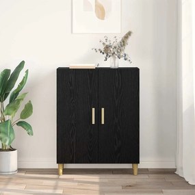 vidaXL Πλαϊνό γραφείο Μαύρη Οξυά 70 x 34 x 90 εκ. Επεξεργασμένο ξύλο