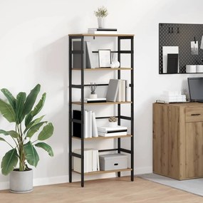 vidaXL Ράφι Βιβλίων Artisan Oak 60 x 29,5 x 149 εκ Επεξεργασμένο ξύλο