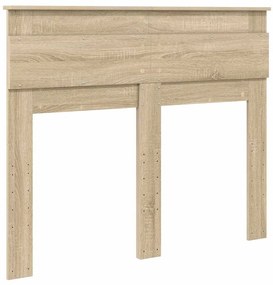 vidaXL Κεφαλάρι με κεφαλάρι Δρύς Sonoma 135 cm Επεξεργασμένο ξύλο