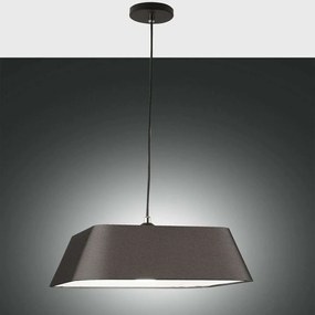 Φωτιστικό Οροφής Allegra 3561-45-101 Black Fabas Luce Μέταλλο,Ύφασμα