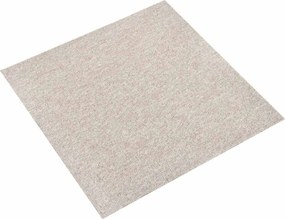 vidaXL Χαλί 20 τμχ. Ανοιχτό μπεζ. 50 x 50 cm 100% Πολυπροπυλένιο