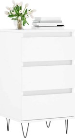 vidaXL Συρταριέρα Λευκή 40 x 35 x 70 εκ. από Επεξεργασμένο Ξύλο