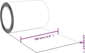 vidaXL Λωριδοκουρτίνα Μπλε 10 μ. 300 χιλ. x 2,6 χιλ. από PVC
