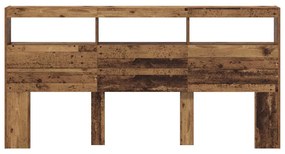 vidaXL Κεφαλάρι Παλιό Ξύλο 200 x 17 x 102 cm Επεξεργασμένο ξύλο