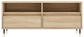 vidaXL Έπιπλο Τηλεόρασης Sonoma Δρυς 100 x 34,5 x 44,5 εκ. Επεξ. Ξύλο