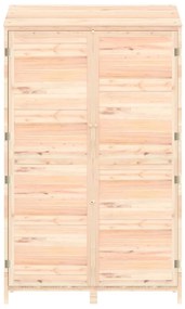 vidaXL Αποθήκη Κήπου 102 x 52 x 174,5 εκ. από Μασίφ Ξύλο Ελάτης