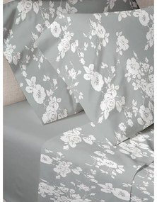Σετ Σεντόνια Menta Εμπριμέ 950 Grey Μονο (160x250)
