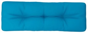 vidaXL Μαξιλάρι Παλέτας Μπλε 120 x 40 x 12 εκ. Υφασμάτινο