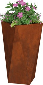 vidaXL Γλάστρα 2 τμχ. Σκ rusty 40 x 40 x 75 cm