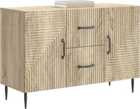 vidaXL Πλαϊνό γραφείο με συρτάρι Sonoma Δρυς 89 x 34,5 x 60 εκ.