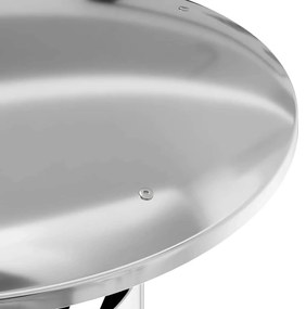 vidaXL Επέκταση Καμινάδας Ασημί 35 x 35 x 65 εκ Ανοξείδωτο ατσάλι