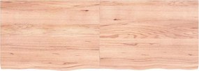 vidaXL Επιφ Τραπεζιού Αν Καφέ 140x50x(2-4)εκ. Επεξ. Μασίφ Ξύλο Δρυός