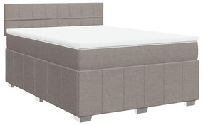 ΚΡΕΒΑΤΙ BOXSPRING ΜΕ ΣΤΡΩΜΑ TAUPE 140X200 ΕΚ. ΥΦΑΣΜΑΤΙΝΟ 3287095