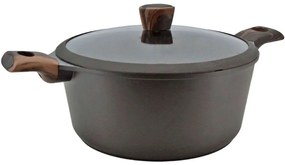 Κατσαρόλα Βαθιά Αντικολλητική 445-28 28x12,5cm Black-Brown Ankor 28cm Aluminium, Glass