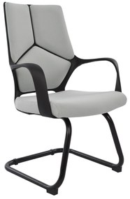 ΚΑΡΕΚΛΑ ΣΥΝΕΡΓΑΣΙΑΣ CENTRIC HM1074.21 ΓΚΡΙ & ΣΚΕΛΕΤΟ ΜΑΥΡΟ 64x60x94,5Yεκ.