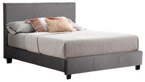 GRAY FABRIC BED  FOR MATTRESS 150x200 EK.