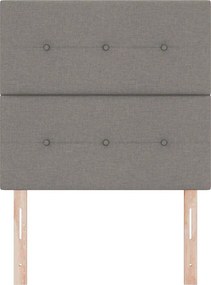 vidaXL Κεφαλάρι με κεφαλάρι Taupe 90 cm Τεχνητό Δέρμα