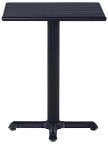 vidaXL Τραπέζι Κήπου Μαύρο 60 x 60 x 75 εκ.