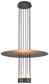 Φωτιστικό Κρεμαστο Aca YL1691LEDPBK ELIA Μαύρο Ματ (Black Mat) 3000K