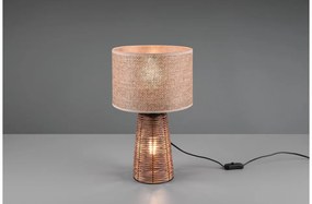 Επιτραπέζιο Φωτιστικό 2xE27 Καφέ Ρατάν Straw R50972026 Trio Lighting-R50972026-Καφέ R50972026