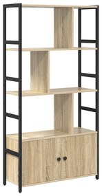 vidaXL Ράφι Βιβλίων Sonoma Δρυς 80 x 30 x 155.5 εκ Επεξεργασμένο ξύλο