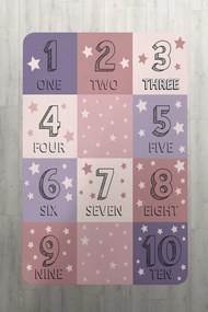 Χαλί Παιδικό Numerals 289 Pink DimCol 135X200cm