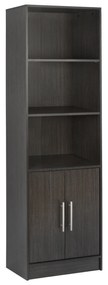 ΒΙΒΛΙΟΘΗΚΗ ΜΕΛΑΜΙΝΗΣ ENSLEY HM2027.01 ZEBRANO 60X30X180 εκ. (1 Τεμμάχια)