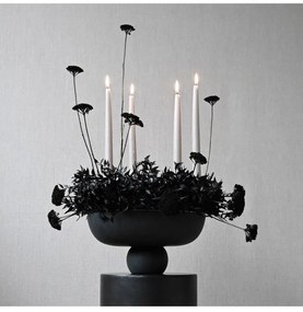 Baburu Medio Κεραμικό Διακοσμητικό Μπολ Μαύρο L30xW30xH15cm 101 COPENHAGEN