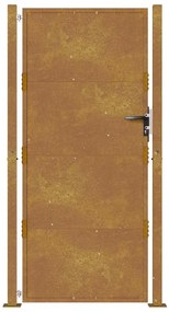 vidaXL Πόρτα Κήπου 100x200 εκ. από Ατσάλι Corten