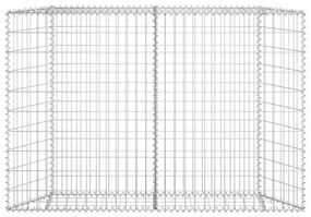 vidaXL Συρματοκιβώτιο-Γλάστρα Υπ. Τραπέζιο 150x20x100 εκ Γαλβ. Χάλυβας