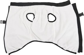 vidaXL παλτό σκύλου με ιμάντα αδιάβροχο αντανακλαστικό μαύρο L68